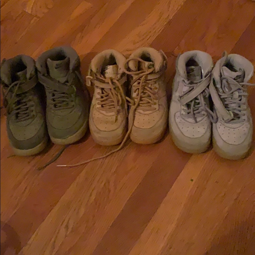 Nike air forces💛💚🤍 lot of 3**